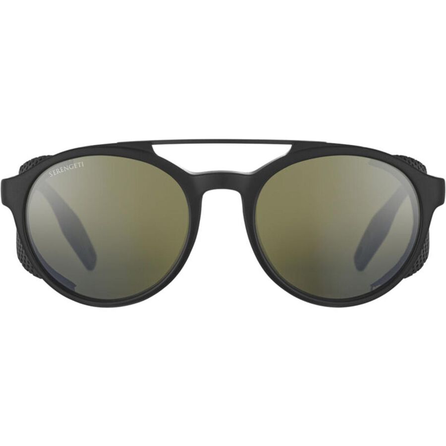 LEANDRO GLACIER, Matte Black with Matte Dark Gunmetal Metal Insert-Mineral Polarized 555nm Cat 3 to 3, hi-res